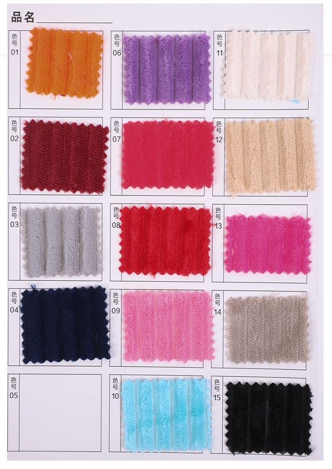 other colors of stripe velvet fabric