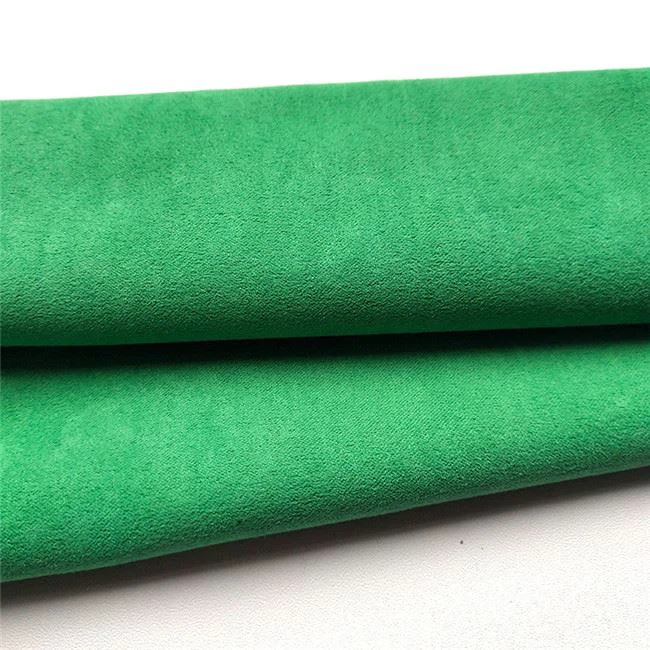 green color of suede fabric 