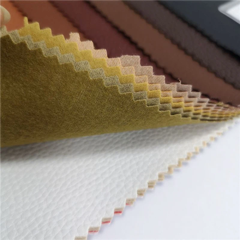 PU leather with fleece backing 