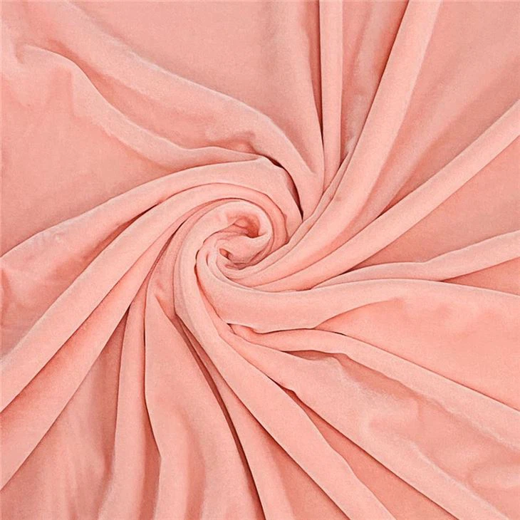 Tessuto in velluto rosa