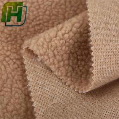 Tessuto in pile Sherpa sintetico