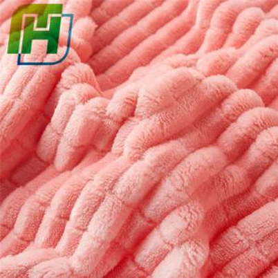 Tessuto in pile di flanella coperta rosa
