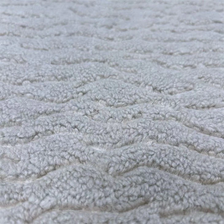Winter Embossed Faux fur Fabric Berber Fleece 100% Polyester For Jacket Pajama Blanket