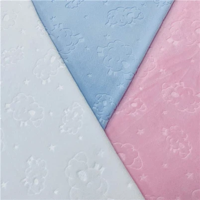 Pile di flanella goffrata